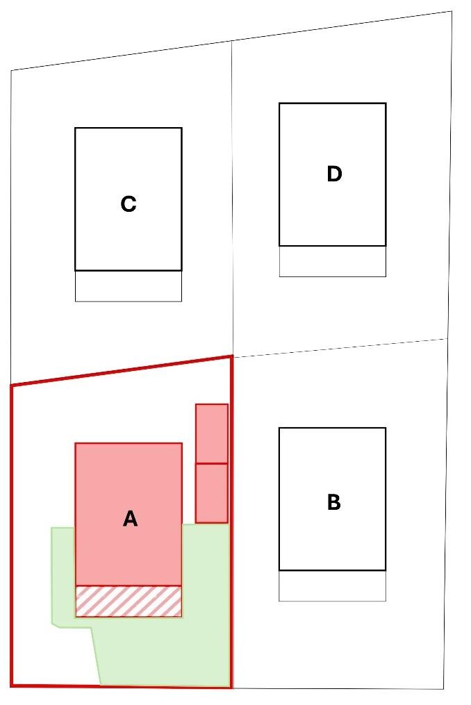 Plan de situation de l'appartement A1 dans la résidence
